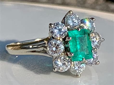 vintage natural emerald ring.